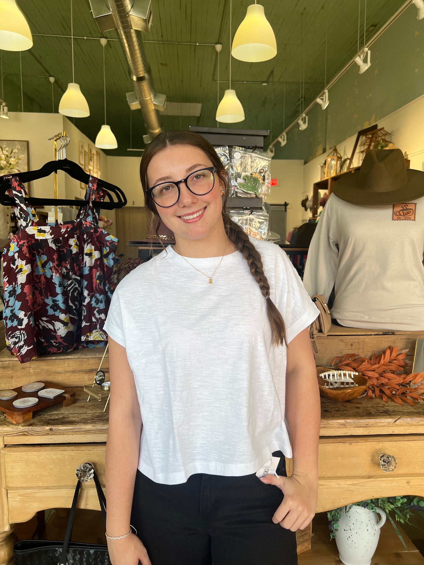 Carly Basic White Tee