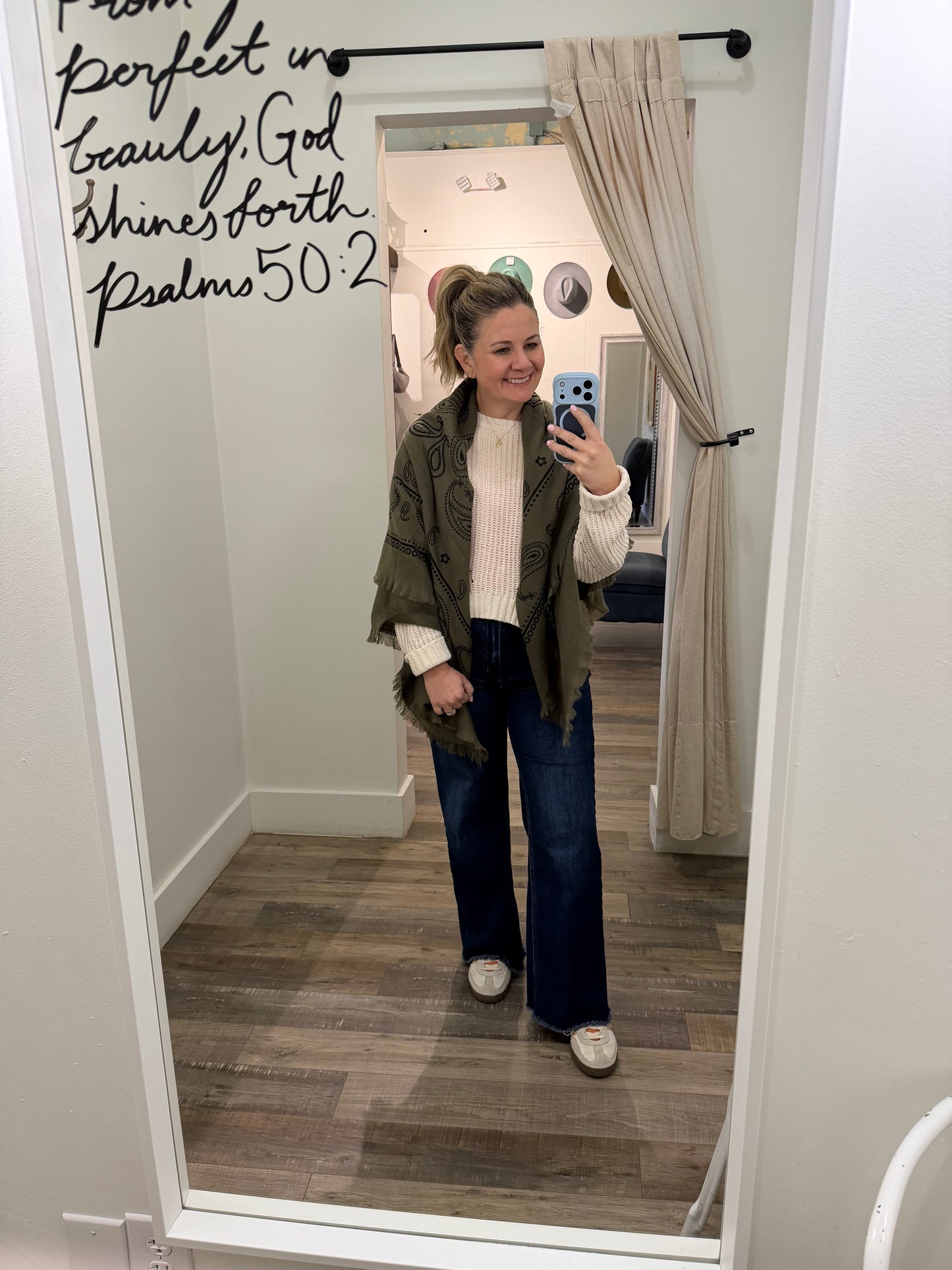 Large square scarves with bandana patterns