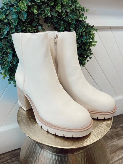 Nathan Beige Heeled Boots