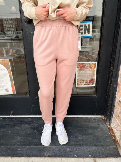 Light Pink Elevated Joggers