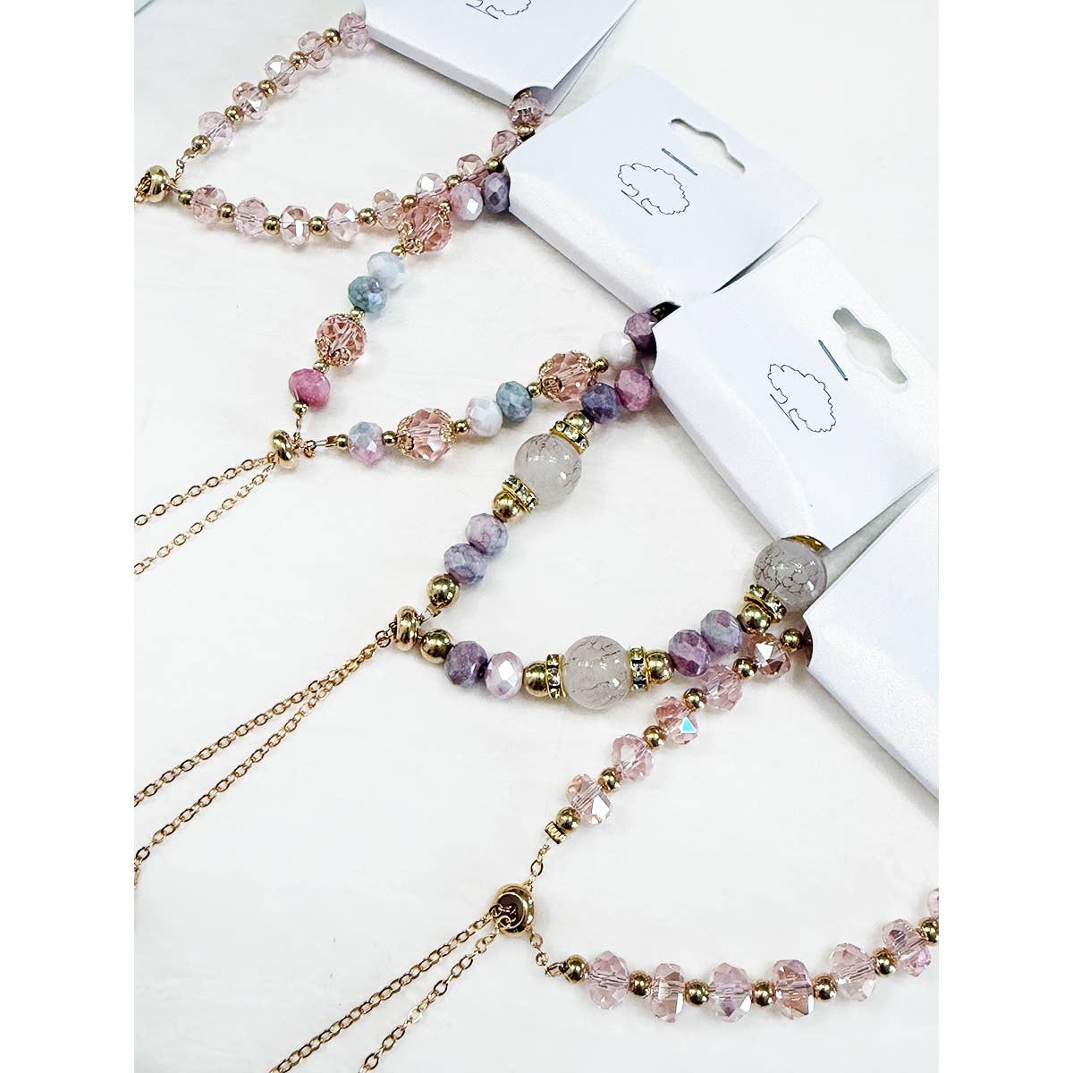 Adjustable Slider Mix Bead Bracelet