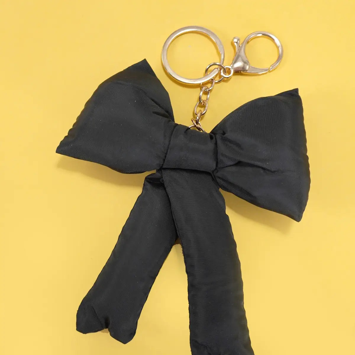 Trending Puffy Bow Ribbon Bag Charm Keychain