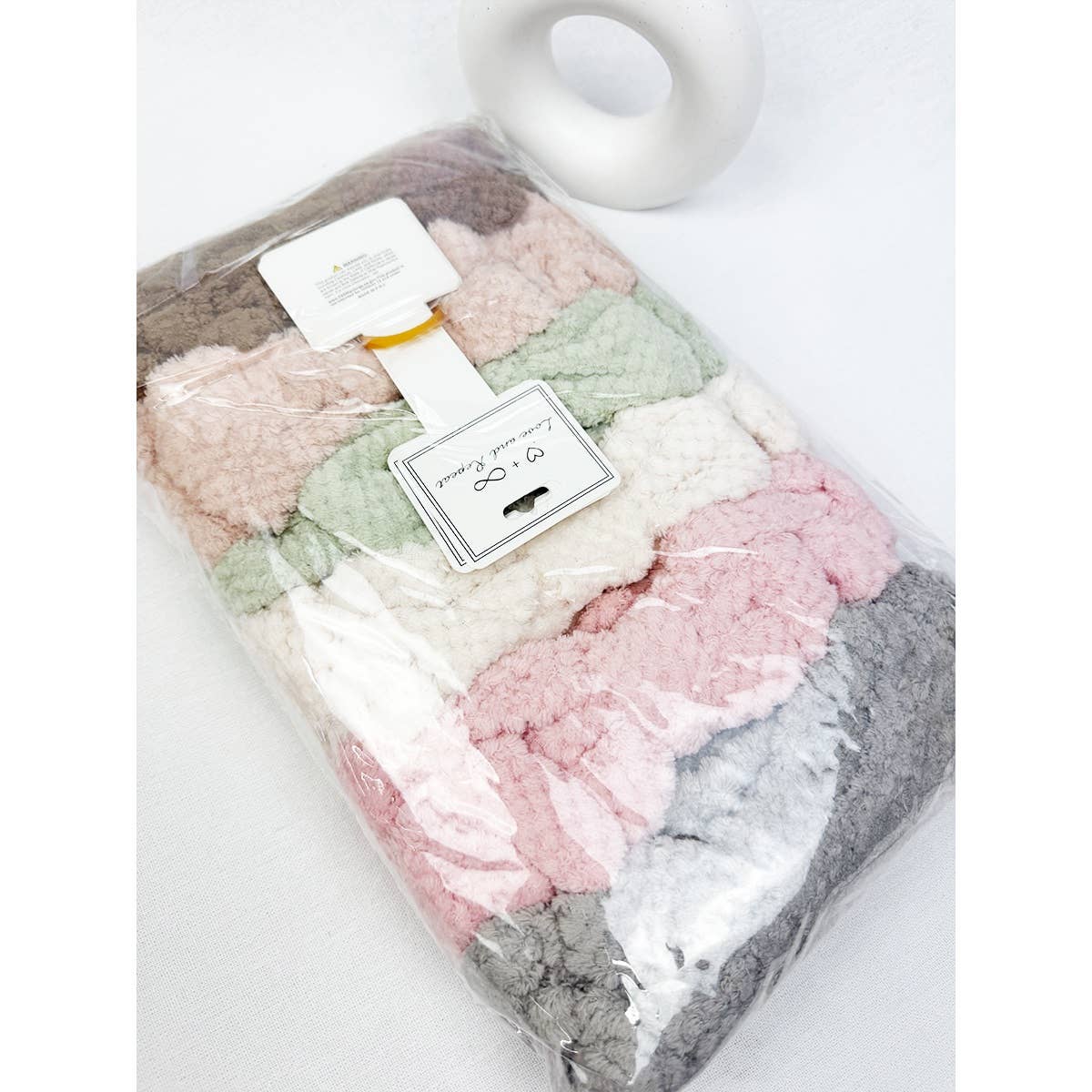 Waffle Texture Bow Spa Headband