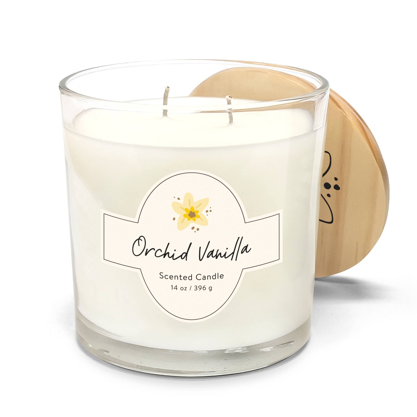 Orchid Vanilla Double Wick Candle 14 oz.