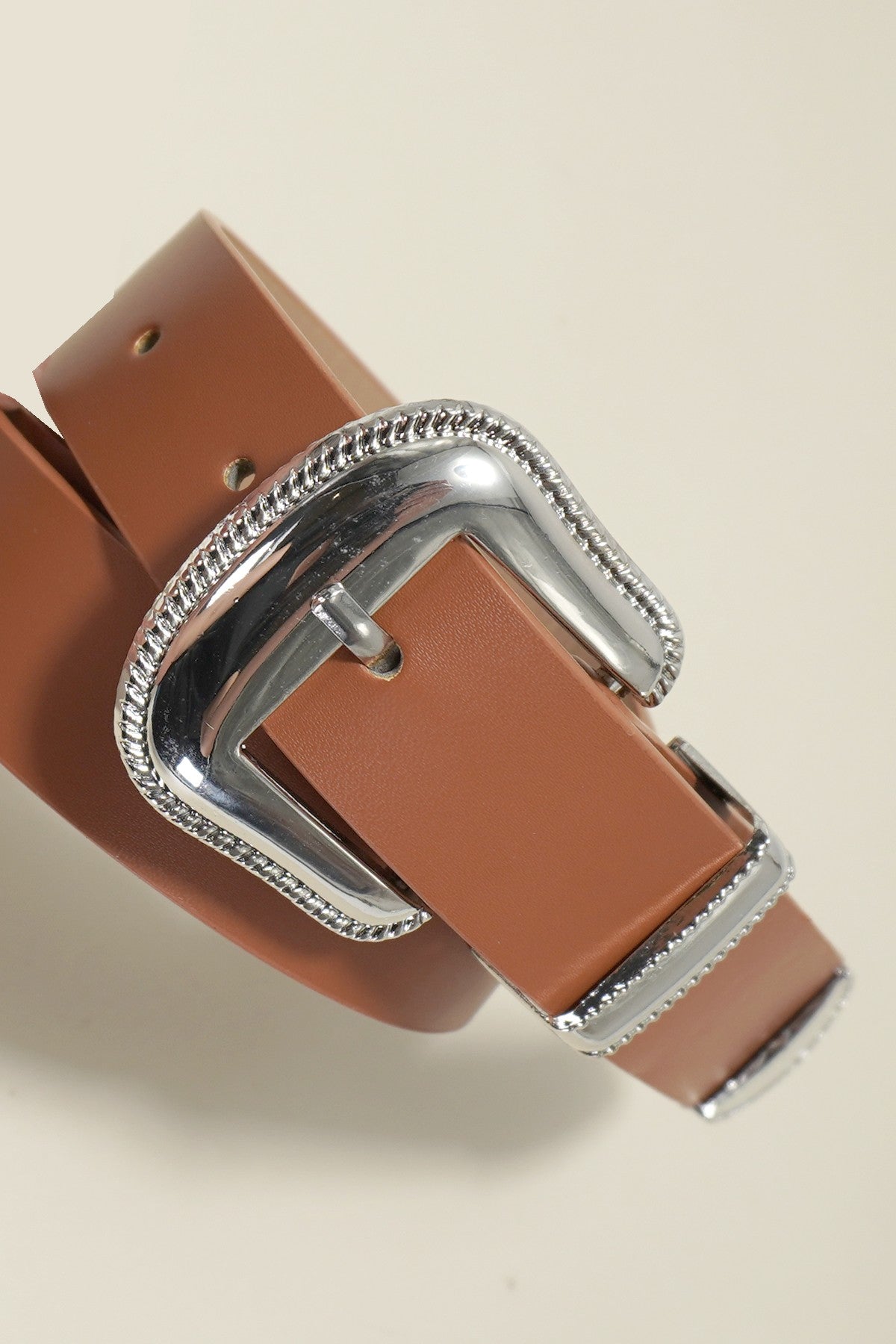 Classic Western Buckle Leather Belt