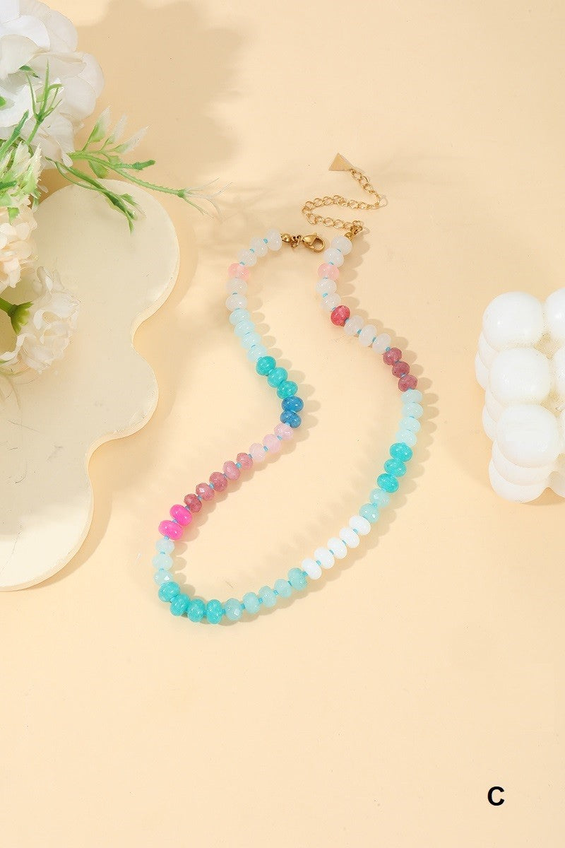 Natural Agate Gemstone Necklace