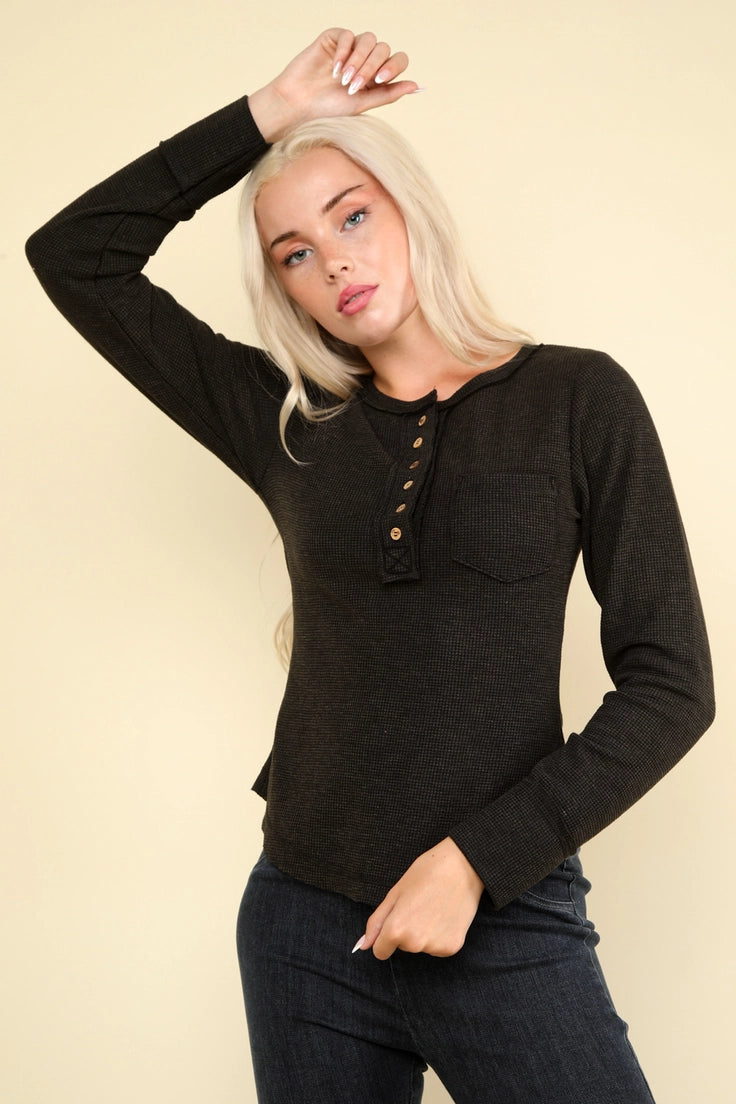 Ophelia Waffle Knit Top