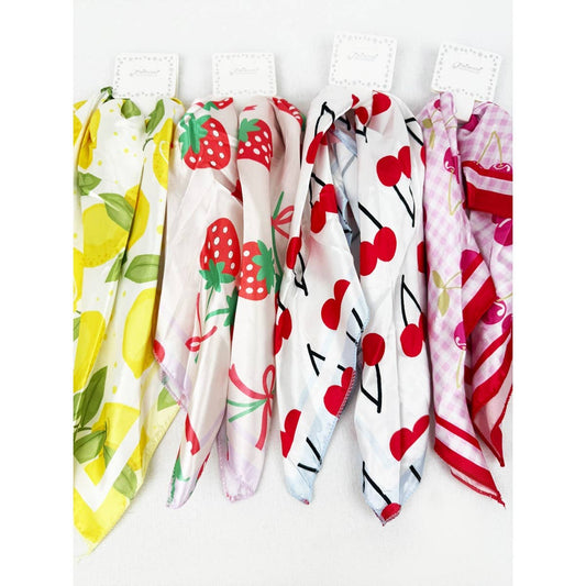 Multiuse Print Satin Scarf