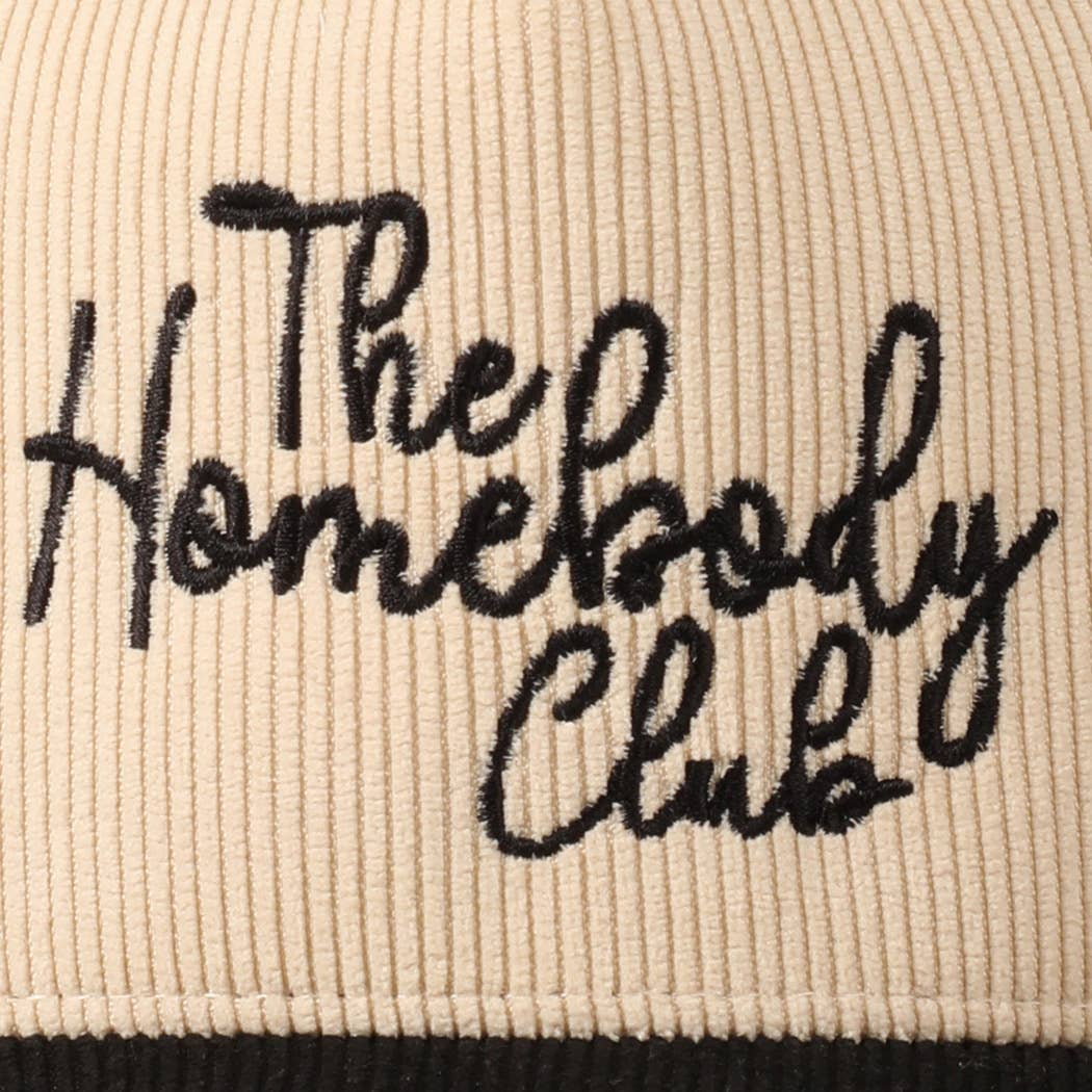 The Homebody Club Two-Tone Corduroy 5 Panel Cap