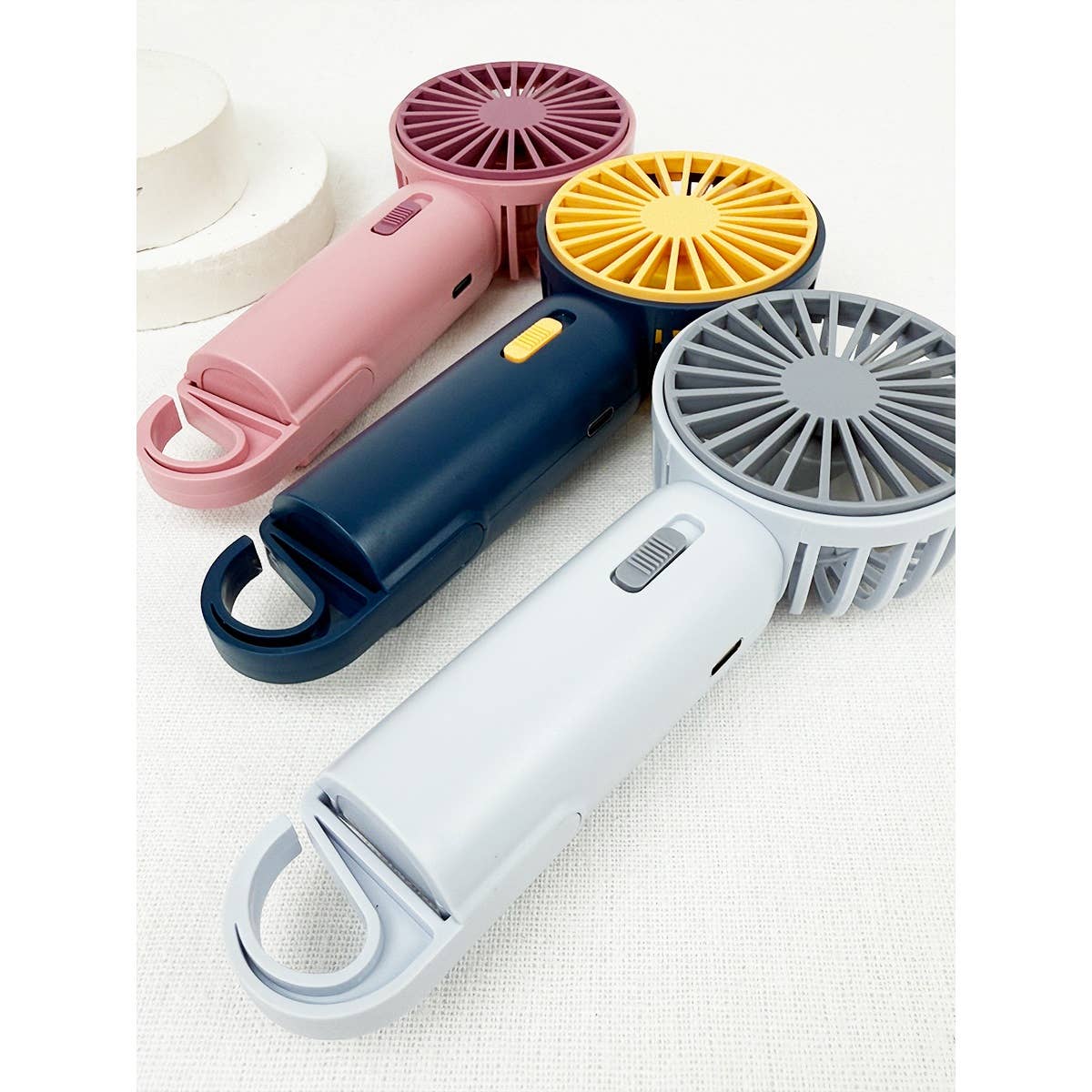 Portable Hand Fan with Pull out Stand