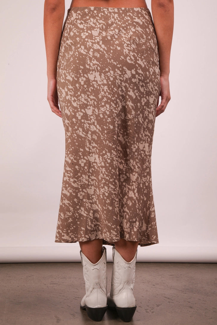 Delilah Leopard Print Midi Skirt