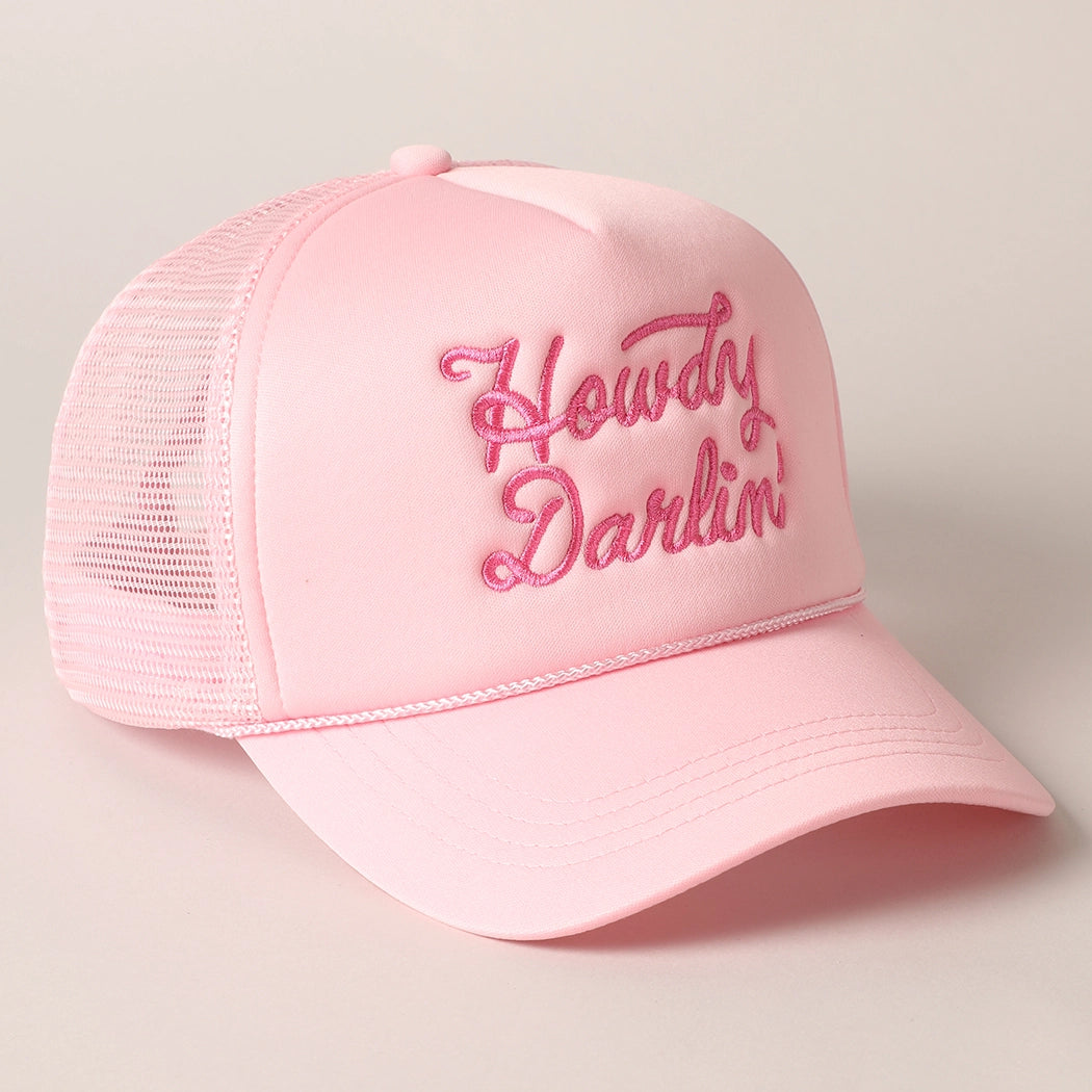 Howdy Darlin' Embroidered Mesh Trucker Hat