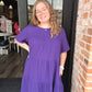 Paisley Purple tiered dress