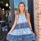 Marin Haltered Blue Mini Dress