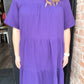 Paisley Purple tiered dress