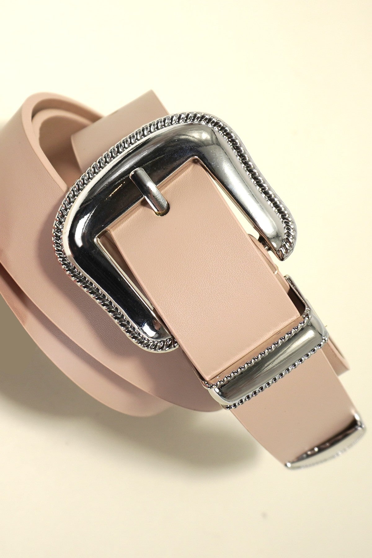 Classic Western Buckle Leather Belt