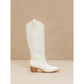 Chelsea Cowgirl White Boots