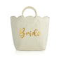Bride Scalloped Tote Ivory